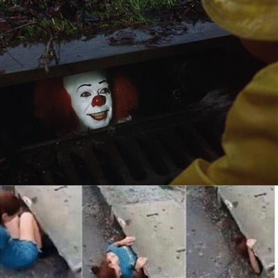 pennywise in sewer Meme Preview Image