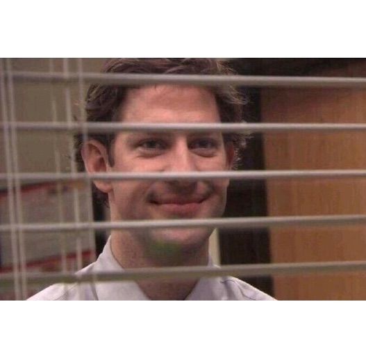 Jim Office Blinds Meme Template