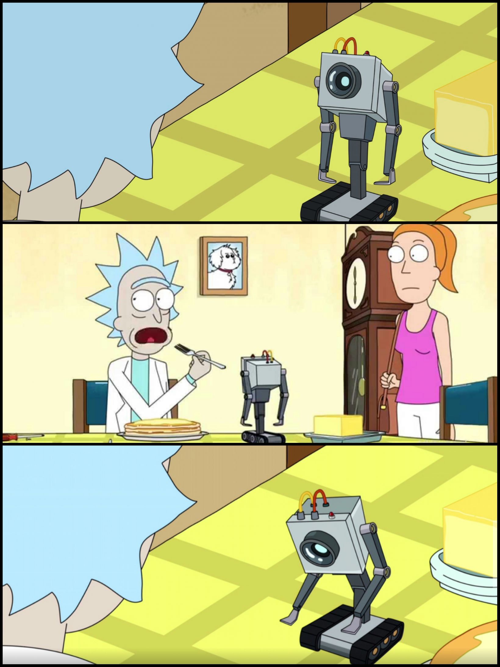 Rick and Morty Butter Meme Template