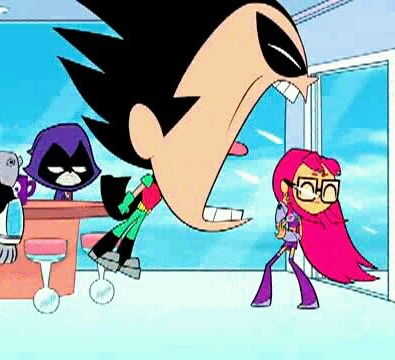robin yelling at starfire  Meme Preview Image