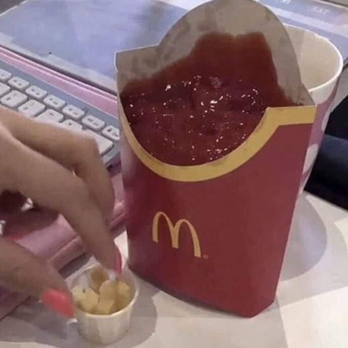 Ketchup with a side of fries  Meme Preview Image
