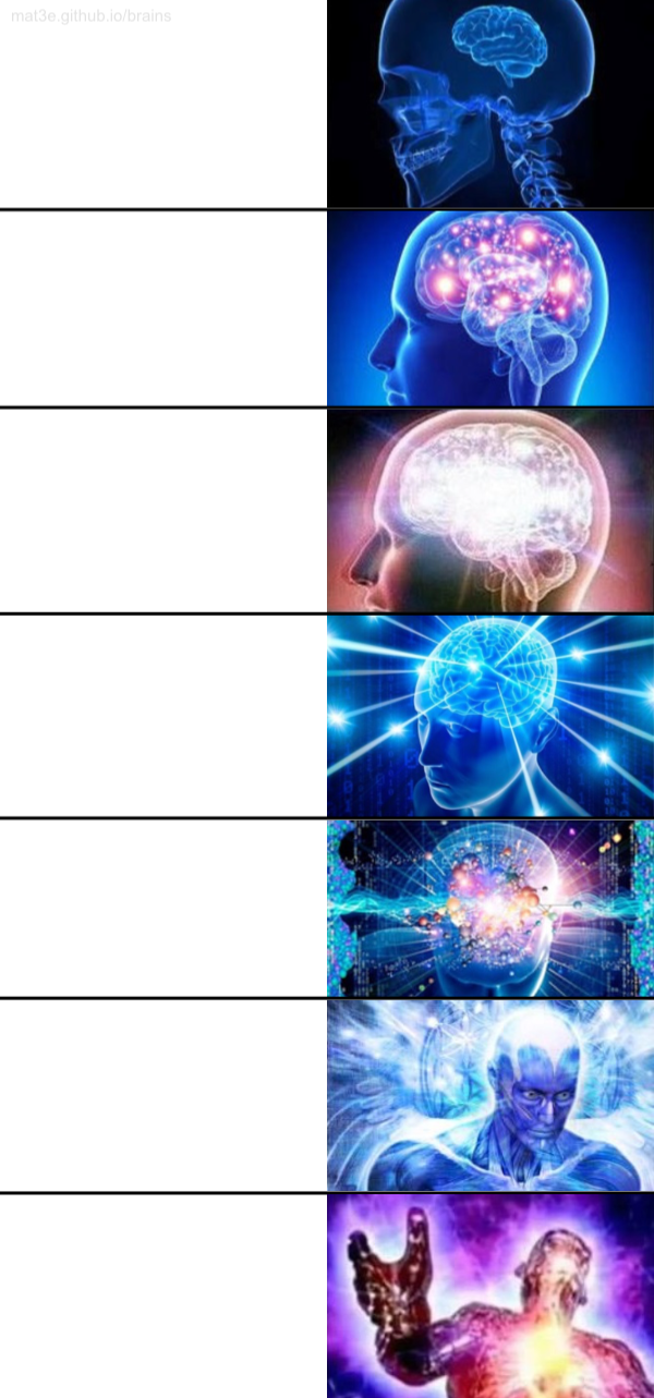 7-Tier Expanding Brain Meme Preview Image