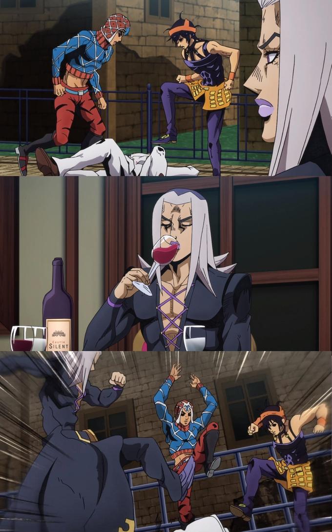 Abbacchio Joins the Kicking Meme Preview Image