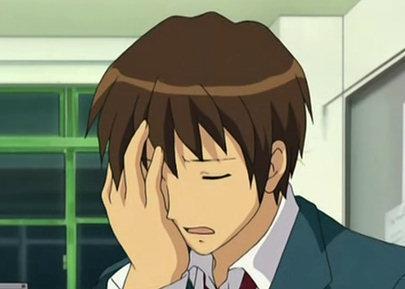 Kyon Face Palm Meme Preview Image
