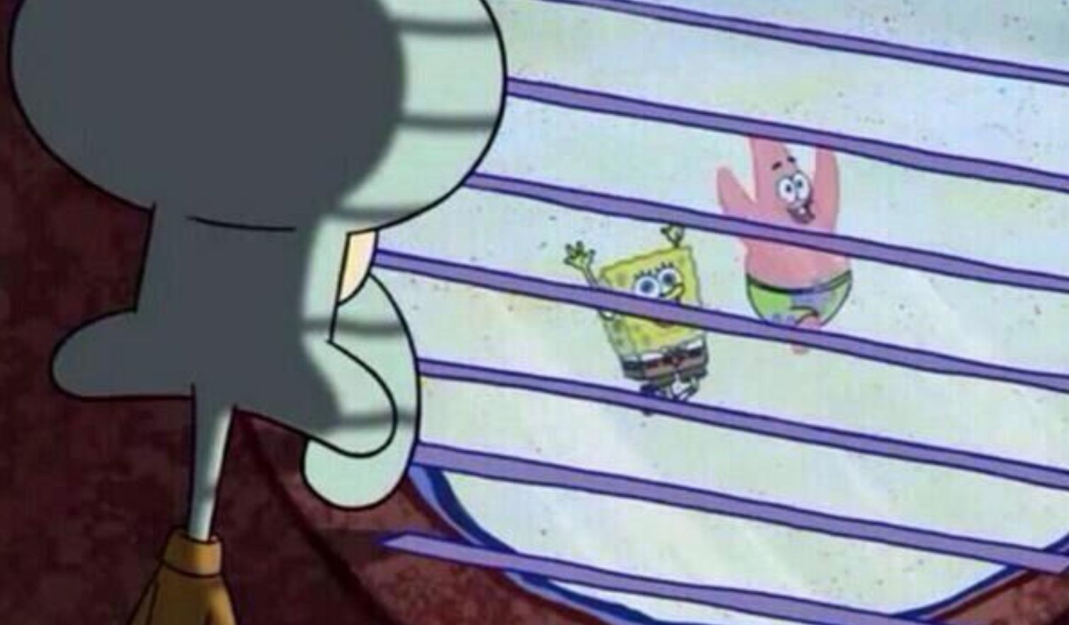 Spongebob looking out window Meme Preview Image