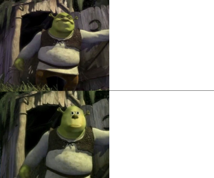 Shocked Shrek Face Swap  Meme Preview Image