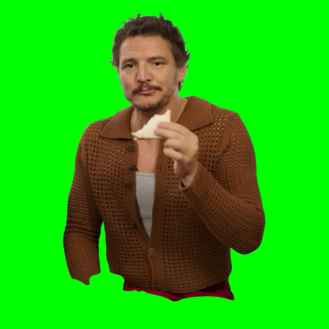 Pedro Pascal eating sandwich Meme Preview Image