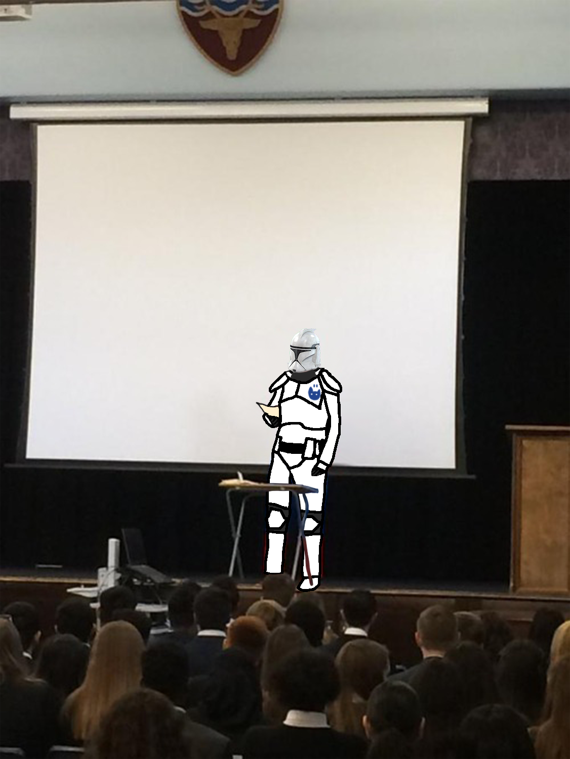 Clone trooper gives speech  Meme Preview Image