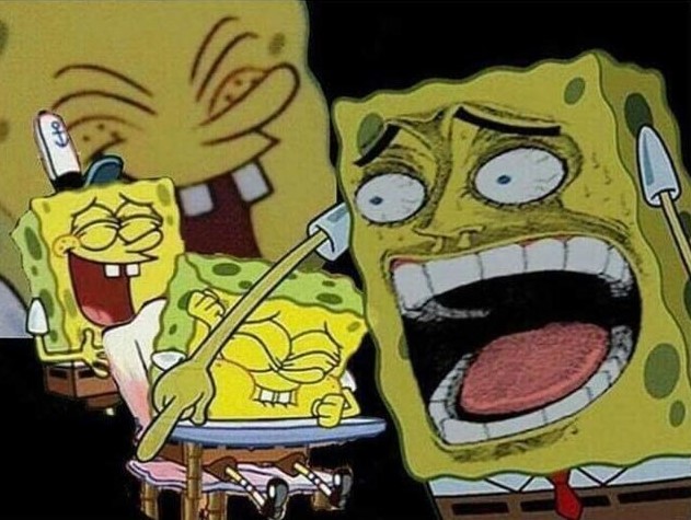 Spongebob laughing Hysterically  Meme Preview Image