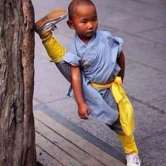 Chinese boy stretching  Meme Preview Image