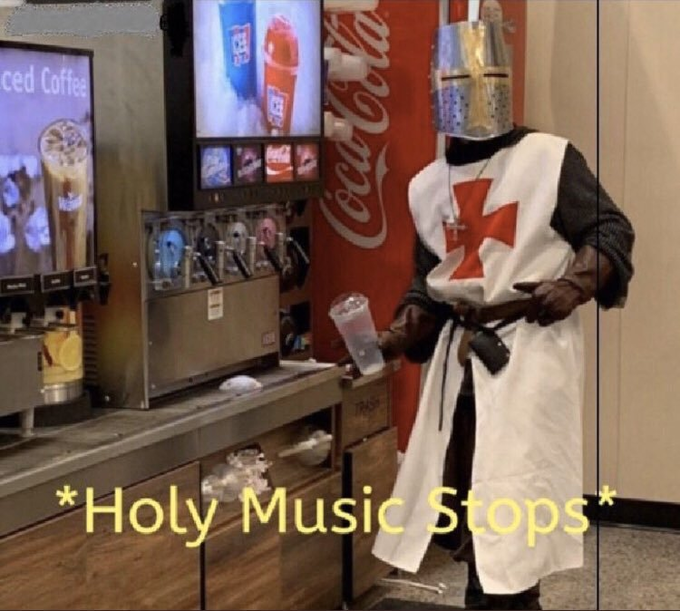 Holy Music Stops  Meme Preview Image