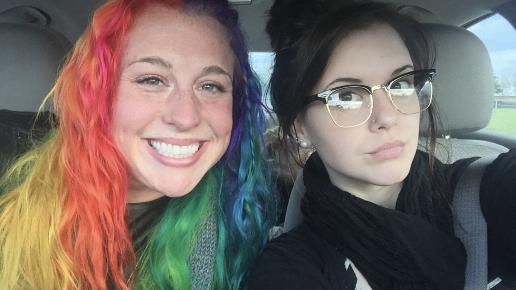 rainbow hair and goth  Meme Preview Image