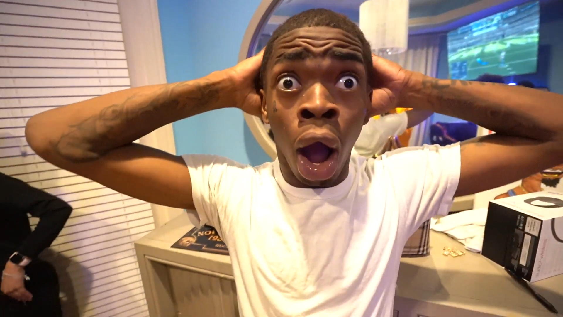 Black guy surprised  Meme Preview Image
