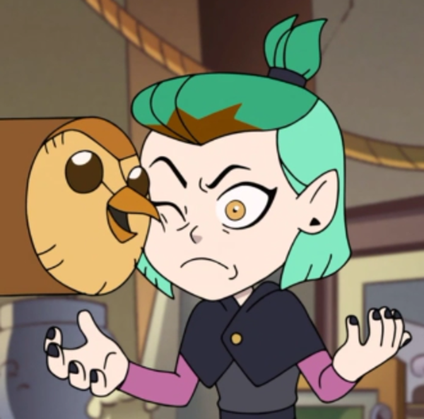 Hooty in Amity's Space(The Owl House)  Meme Preview Image