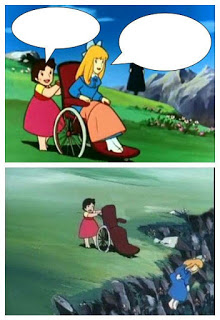 Wheelchair cartoon cliff  Meme Preview Image