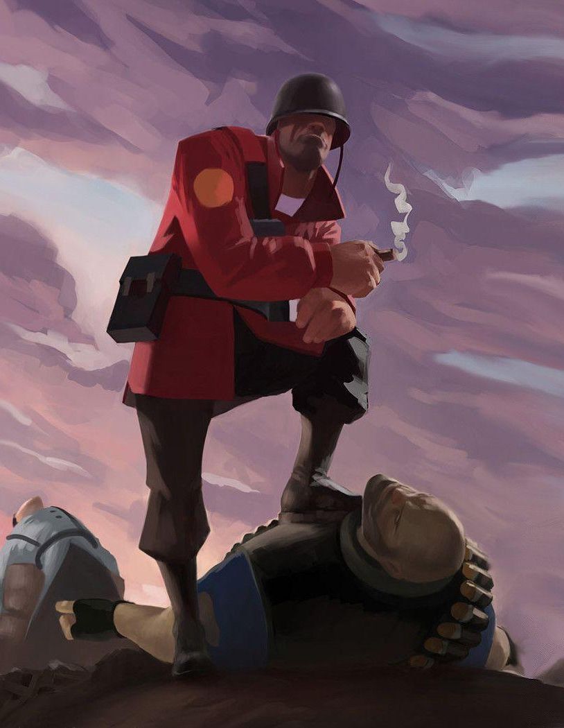 TF2 soldier poster crop  Meme Preview Image