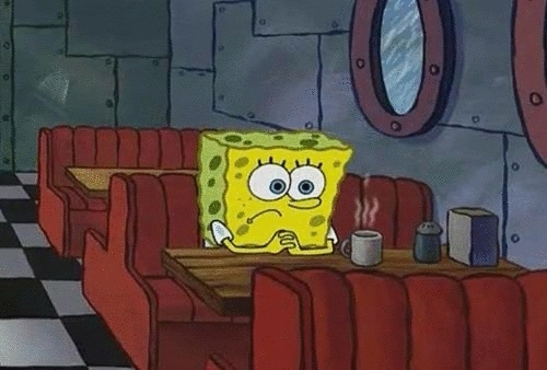SpongeBob sitting alone  Meme Preview Image