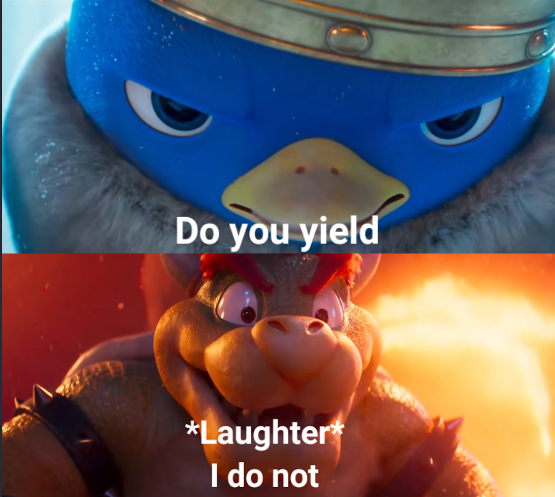 Do you yield?  Meme Preview Image