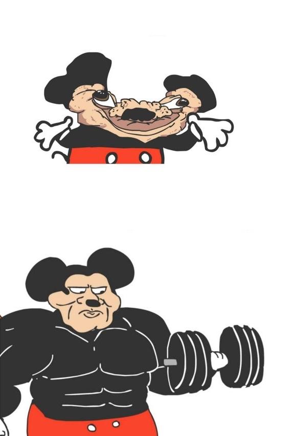 Buff Mickey Mouse  Meme Preview Image