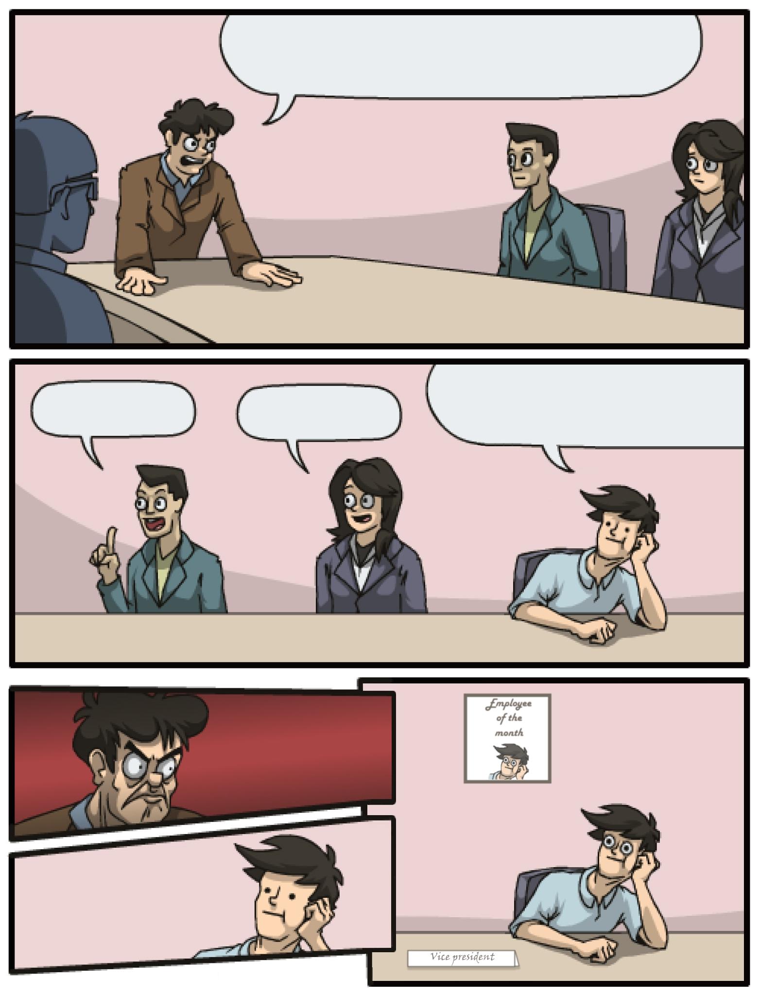 Boardroom Meeting Unexpected Ending  Meme Preview Image