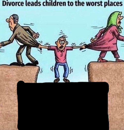 Divorce leads children to the worst places  Meme Preview Image