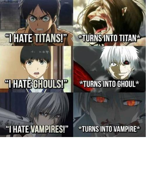 I hate Titans! turns into Titan  Meme Preview Image