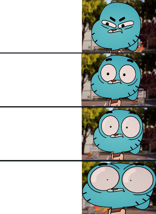 Gumball surprised  Meme Preview Image