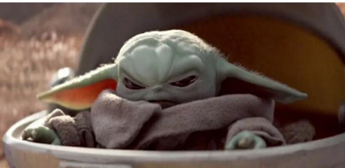 Angry baby yoda  Meme Preview Image