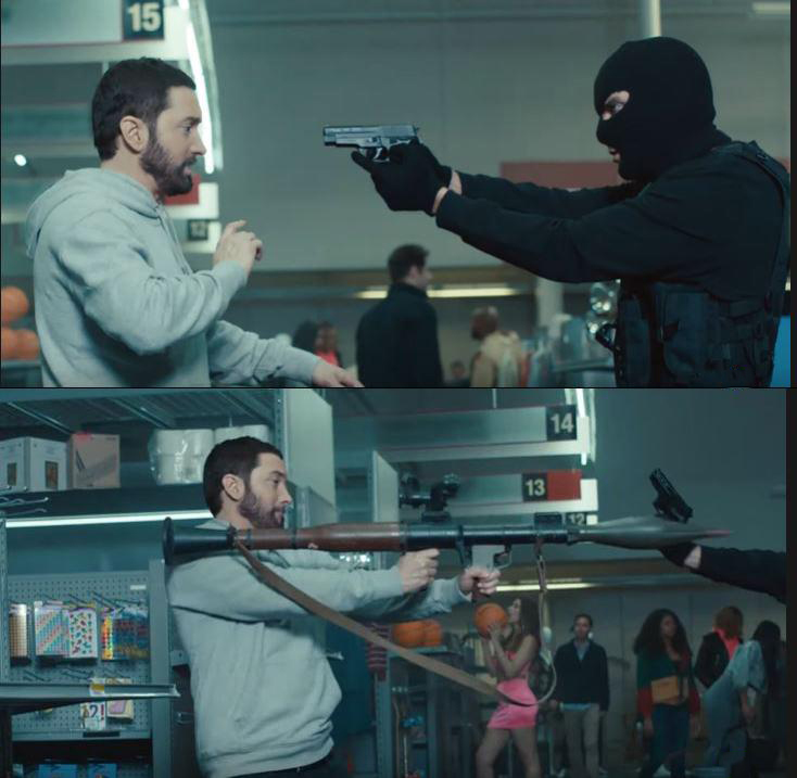 eminem rocket launcher  Meme Preview Image