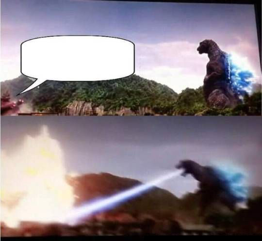 Godzilla Hates X  Meme Preview Image