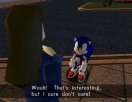 Sonic I dont care  Meme Preview Image