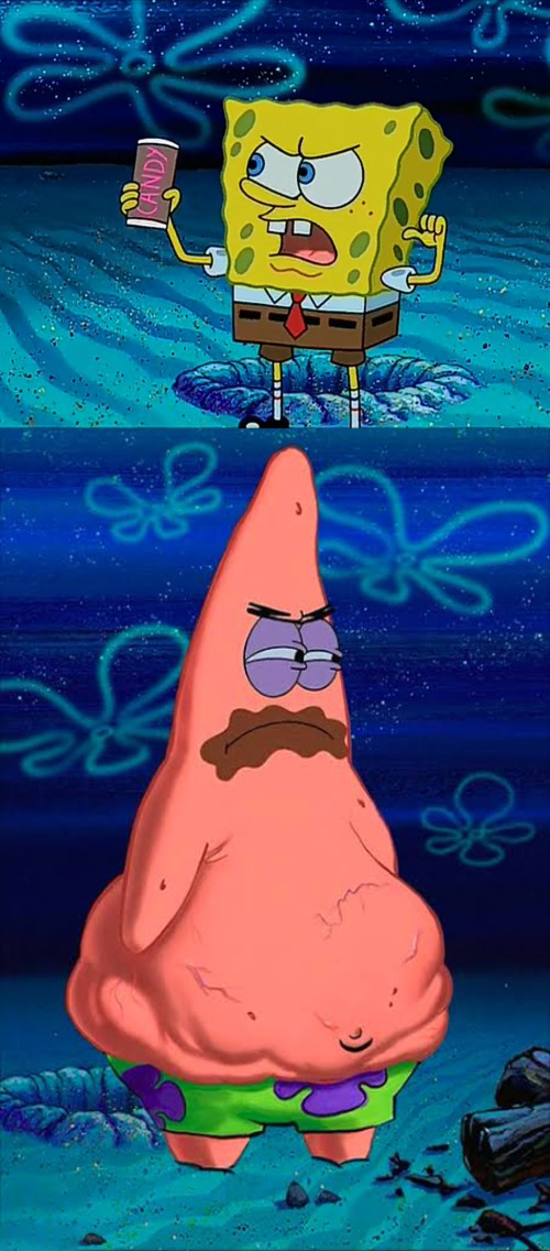 You took my only food Now I'm gonna starve Patrick  Meme Preview Image