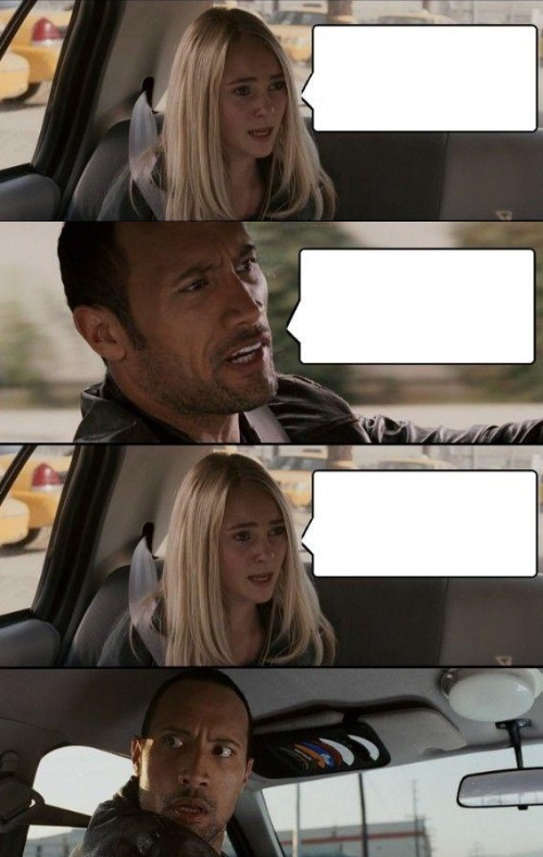 Rock Driving Longer  Meme Preview Image