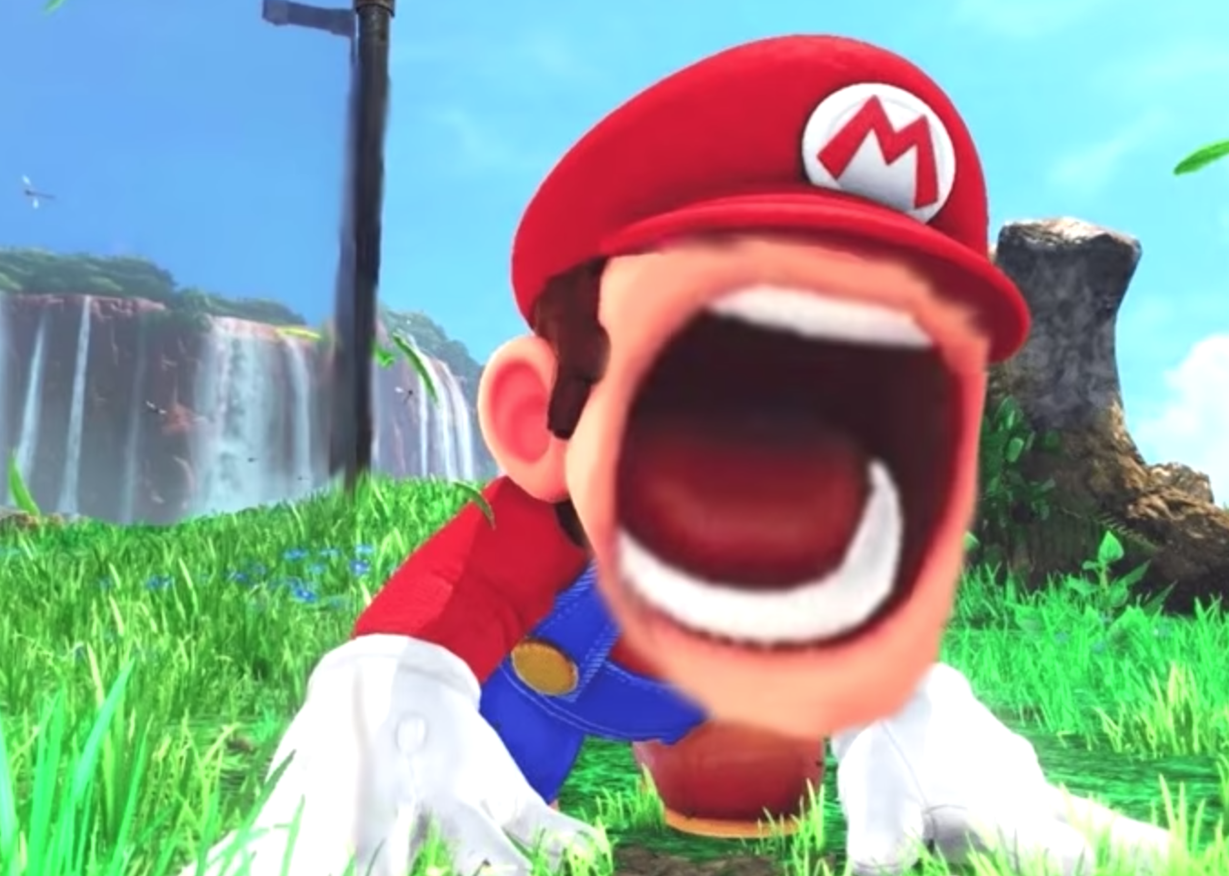 Mario screaming  Meme Preview Image