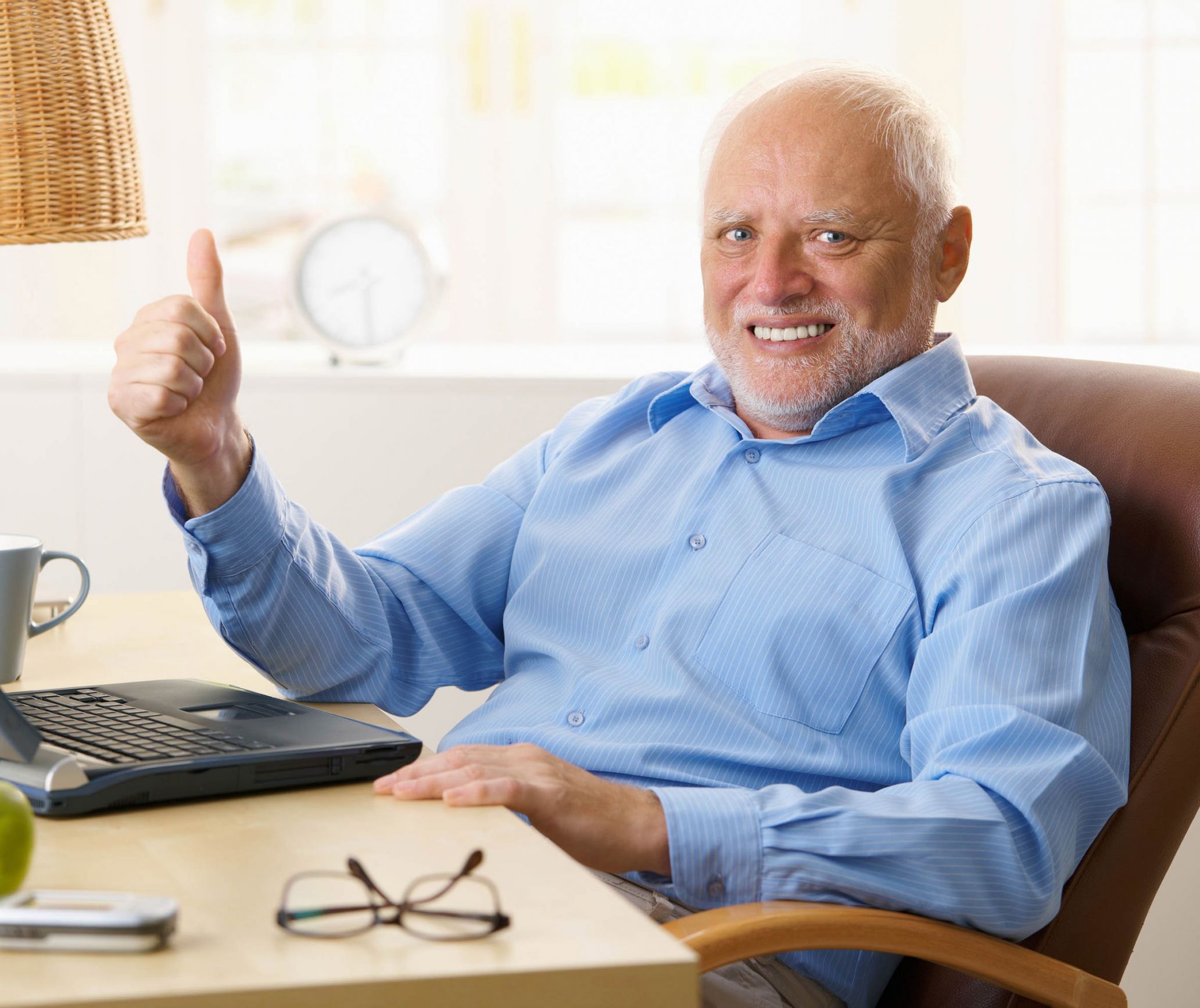 Hide the pain harold  Meme Preview Image