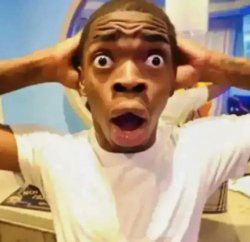Shocked black guy Meme Template