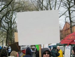 Blank protest sign Meme Template