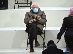 Bernie Sanders Mittens Meme Template