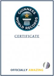 Blank World record certificate Meme Template
