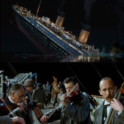 Titanic band Meme Template
