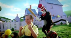 Cat in the hat with a bat. (______ Colorized) Meme Template