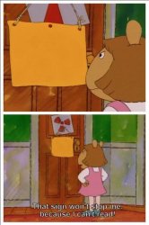 That sign won't stop me! Meme Template