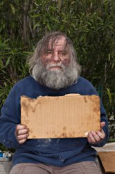 Blak Homeless Sign Meme Template