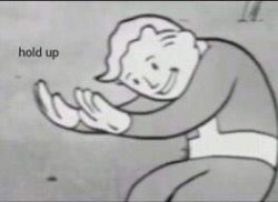 Fallout Hold Up Meme Template