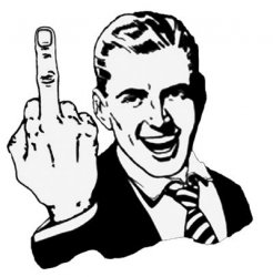 1950s Middle Finger Meme Template
