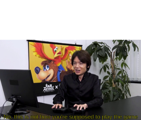 no, this is not how you're supposed to play the game  Meme Template
