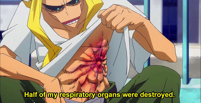 half of my respiratory organs were destroyed  Meme Template