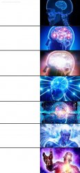 7-Tier Expanding Brain Meme Template