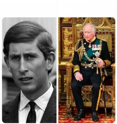Before and after ft. King Charles Meme Template