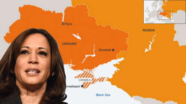 Kamala Harris Ukraine Russia map  Meme Template